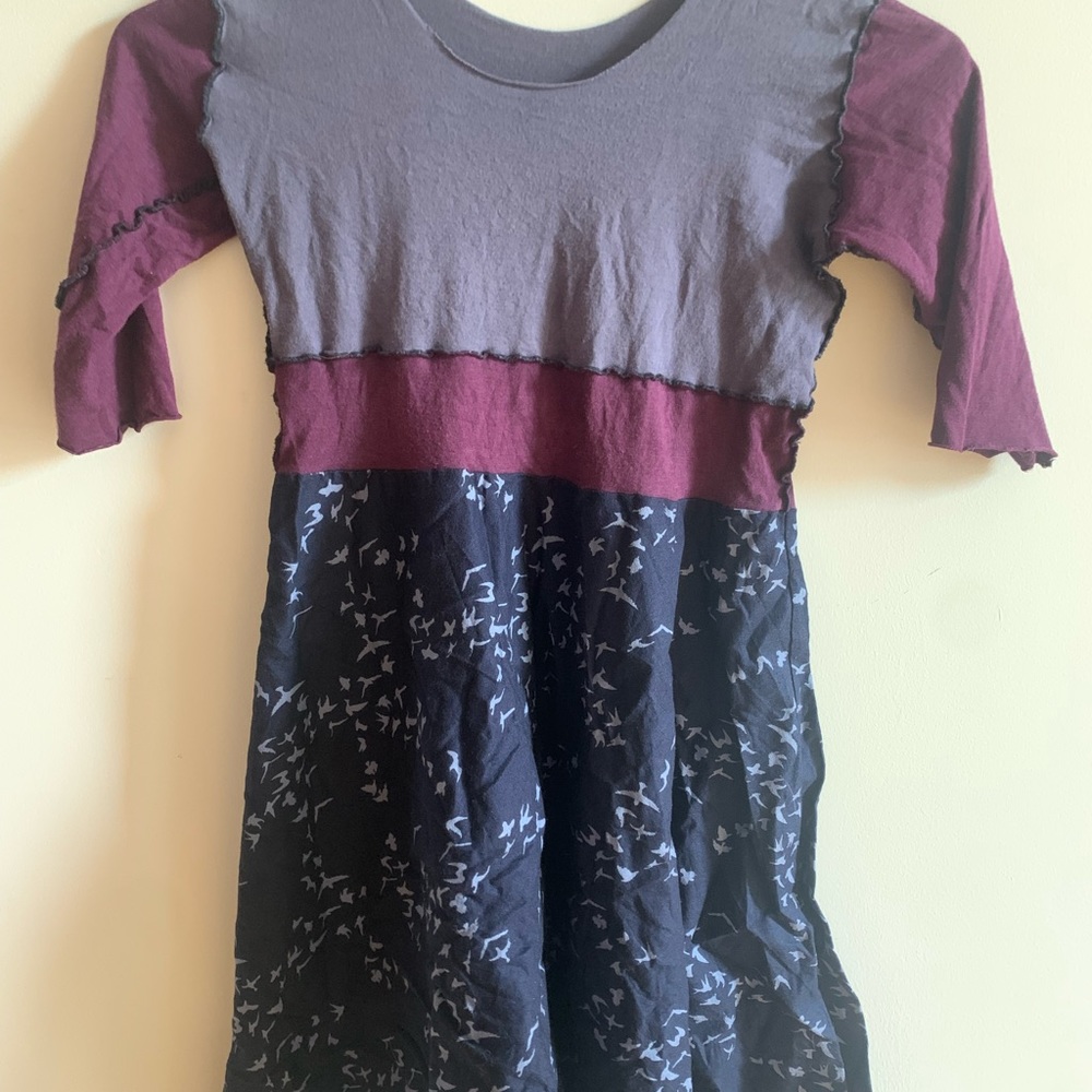Yana Dee - Off Sale, Original Price: 70 Blue and Purple Short Sleeve Dress